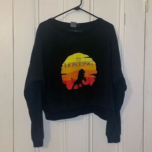 Lion King sweatshirt crop top